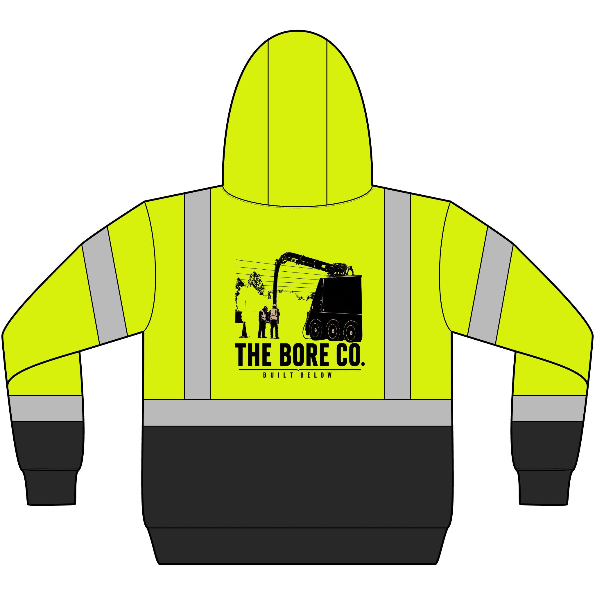 Built Below™ – Hydrovac Crew Hi-Vis Class 3 Reflective Hoodie