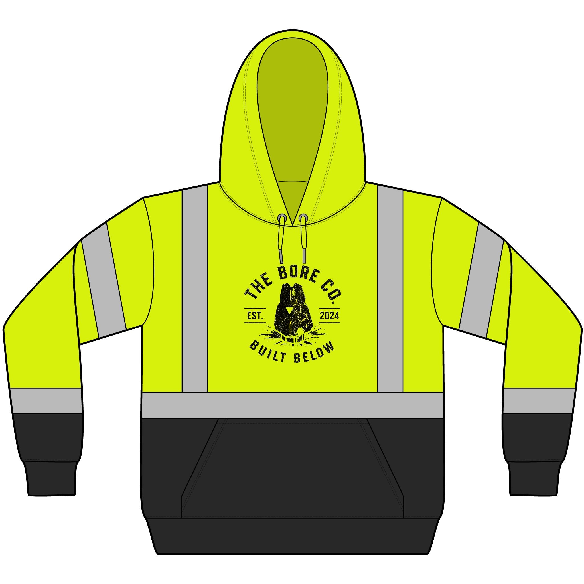 Built Below™ – Hydrovac Crew Hi-Vis Class 3 Reflective Hoodie